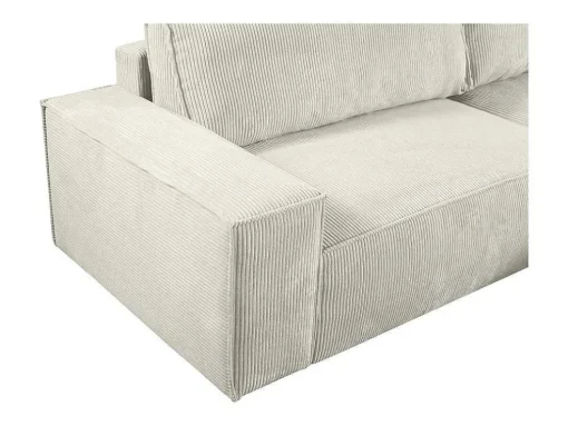 Hoekslaapbank Amelia Van Pascal Morabito - Ribfluweel - Beige - Hoek Rechts
