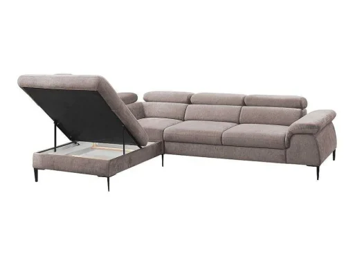 Hoekslaapbank Sepina Van Pascal Morabito - Stof - Taupe - Hoek Links