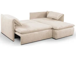 Hoekslaapbank Teodora Van Pascal Morabito - Ribfluweel - Beige - Hoek Rechts