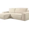 Hoekslaapbank Van Teddy Stof - Beige - Hoek Links - Amelia Van Pascal Morabito