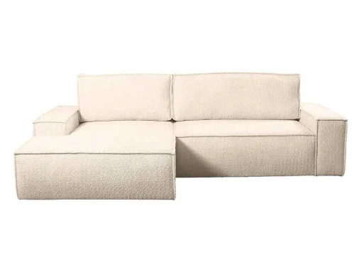 Hoekslaapbank Van Teddy Stof - Beige - Hoek Links - Amelia Van Pascal Morabito