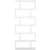 Hoge Stellingkast Tomini - 6 Vakken - Kleur: Wit