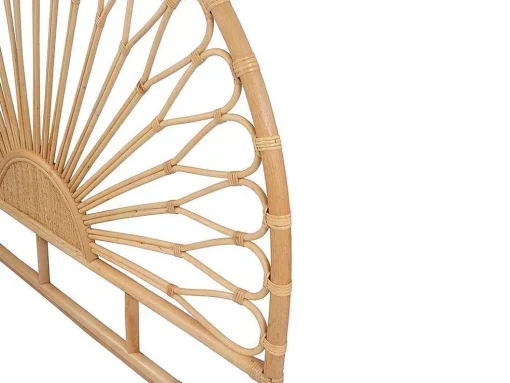 Hoofdbord 140 Cm - Rotan - Natuurlijk - Solia