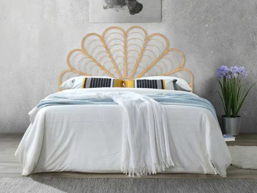 Hoofdbord 160 Cm - Rotan - Naturel - Flosia