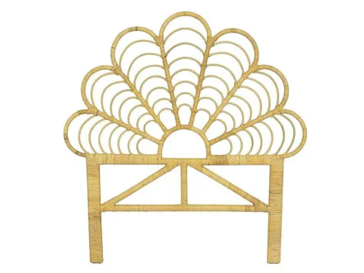 Hoofdbord 110 Cm - Rotan - Naturel - Flosia