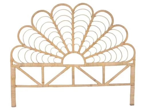 Hoofdbord 160 Cm - Rotan - Naturel - Flosia