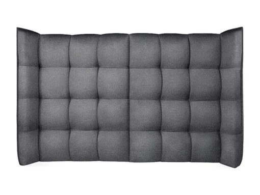 Hoofdbord Bed - Gebogen - 140 Cm - Stof - Grijs - Ludesa