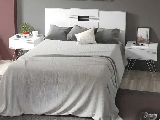Hoofdeinde Maraba - Uitbreidbaar 140/160Cm - Wit