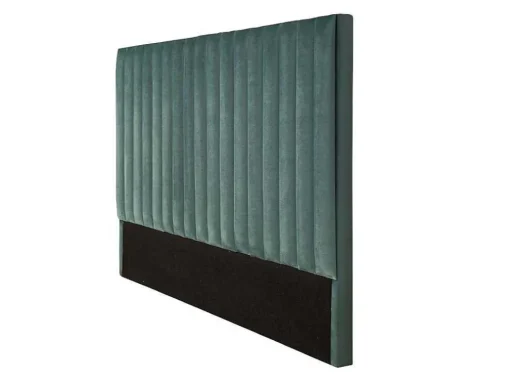 Hoofdeinde Sarah Met Verticale Naden - 160 Cm - Fluweel - Amandelgroen