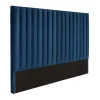 Hoofdeinde Sarah Met Verticale Naden - 160 Cm - Fluweel - Donkerblauw