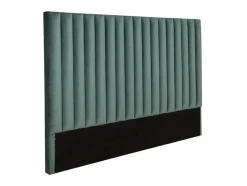 Hoofdeinde Sarah Met Verticale Naden - 160 Cm - Fluweel - Amandelgroen