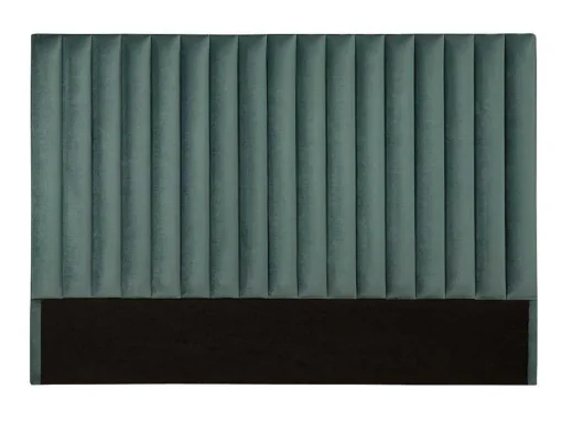 Hoofdeinde Sarah Met Verticale Naden - 160 Cm - Fluweel - Amandelgroen