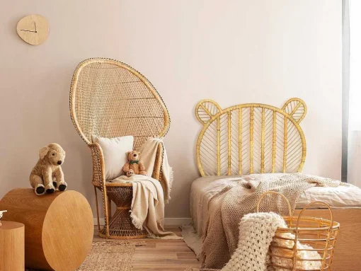 Hoofdeinde Van 90 Cm - Rotan - Kleur: Naturel - Tedyo