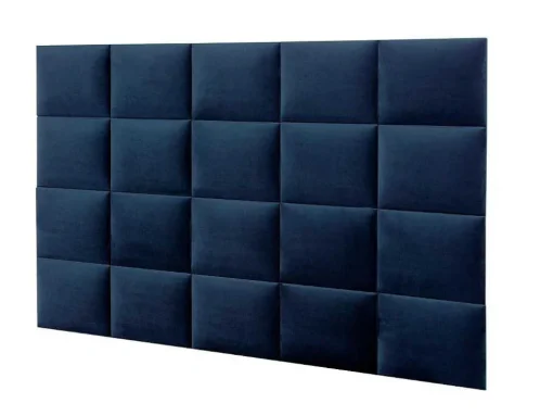 Hoofdeinde Wandpanelen Bartel - 200 Cm - Fluweel - Blauw - Van Pascal Morabito