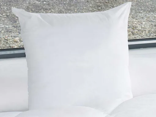 Hoofdkussen Van Biologisch Katoen 60 X 60 Cm Van Naturea - 550 G/M - Bruine Bies - Nature Confort