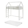 Hoogslaper 90 X 190 Cm - Grenen - Wit + Matras - Tarzia