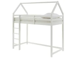 Hoogslaper 90 X 190 Cm - Grenen - Wit + Matras - Tarzia