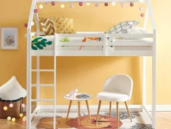Hoogslaper 90 X 190 Cm - Grenen - Wit + Matras - Tarzia