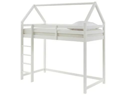 Hoogslaper 90 X 190 Cm - Massief Grenen - Wit - Tarzia