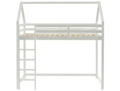 Hoogslaper 90 X 190 Cm - Massief Grenen - Wit - Tarzia