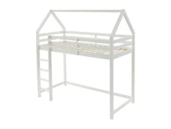Hoogslaper 90 X 190 Cm - Massief Grenen - Wit - Tarzia