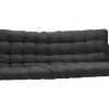 Hoogslaper 90 X 190 Cm - Met Uitklapbare Bank - Metaal - Zilver + Zwart Futon - Modulo V