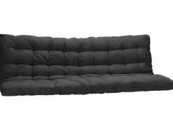 Hoogslaper 90 X 190 Cm - Met Uitklapbare Bank - Metaal - Zilver + Zwart Futon - Modulo V