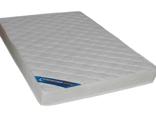 Hoogslaper 140 X 200 Cm - Metaal En Mdf - Zwart En Naturel + Matras - Jogui