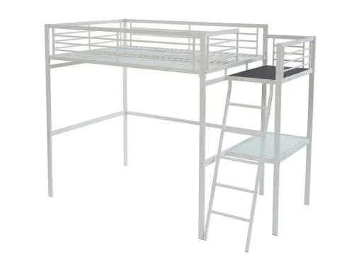 Hoogslaper Casual Ii - 140 X 190 Cm - Met Bureau - Wit