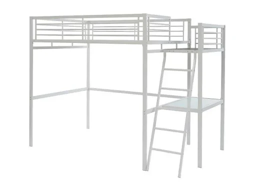 Hoogslaper Casual Ii - 140 X 190 Cm - Met Bureau - Wit