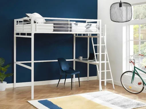 Hoogslaper Casual Ii - 140 X 190 Cm - Met Bureau - Wit