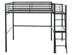Hoogslaper Casual Ii - Bed 140 X 190 Cm - Bureau - Antraciet
