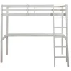 Hoogslaper Gedeon - 90 X 190 Cm - Met Bureau - Massief Grenen - Gebleekt