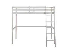 Hoogslaper Gedeon - 90 X 190 Cm - Massief Grenen - Gebleekt