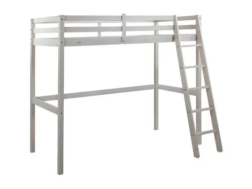 Hoogslaper Gedeon - 90 X 190 Cm - Massief Grenen - Gebleekt