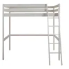 Hoogslaper Gedeon Ii - 140 X 190 Cm - Massief Grenen - Gebleekt + Matras