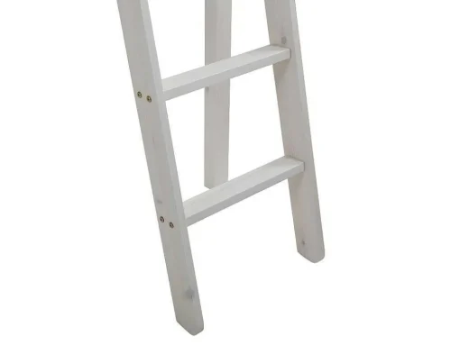 Hoogslaper Gedeon Ii - 90 X 190 Cm - Met Bureau - Massief Grenen - Gebleekt + Matras