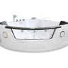 Hydromassage Chromotherapiebad 140 X 140 Cm Met Verwarming En Dubbele Pomp 20 Jets Camelia