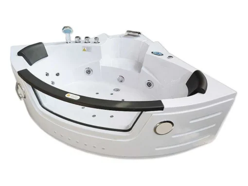 Hydromassage Chromotherapiebad 140 X 140 Cm Met Verwarming En Dubbele Pomp 20 Jets Camelia