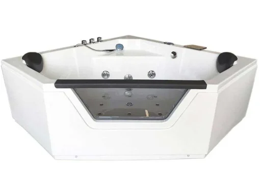 Hydromassagebad 150 X 150 Cm Dubbele Pomp 12 Jets Hibiscus