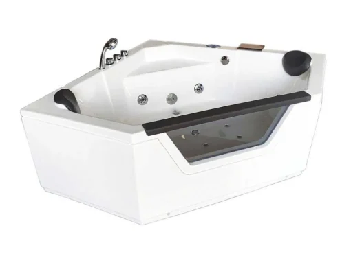 Hydromassagebad 150 X 150 Cm Dubbele Pomp 12 Jets Hibiscus