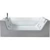 Hydromassagebad Met 2 Panoramische Glazen 170 X 120 Cm 8 Jets Gemma