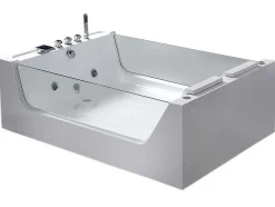 Hydromassagebad Met 2 Panoramische Glazen 170 X 120 Cm 8 Jets Gemma
