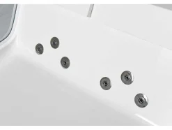 Hydromassagebad Met 2 Panoramische Glazen 170 X 120 Cm 8 Jets Gemma