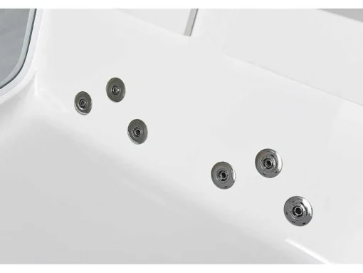 Hydromassagebad Met 2 Panoramische Glazen 170 X 120 Cm 8 Jets Gemma