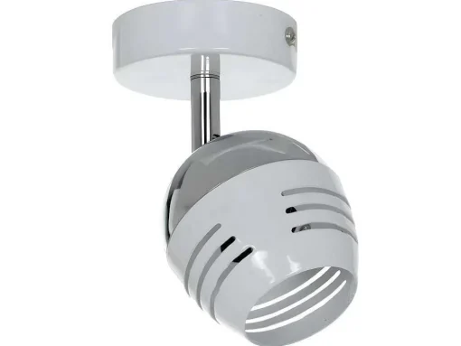 Hypnos Plafondlamp, Chroom, Wit, 14,5X8X12 Cm, Epikasa
