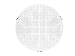 Idaho Plafondlamp, Chroom, Wit, 50X50X11 Cm, Epikasa