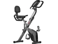 3 In 1 Opvouwbare Hometrainer, Magnetische X-Bike Ligfiets Fitness Bike Met 8-Level Verstelbare Weerstand Voor Home Gym Workout