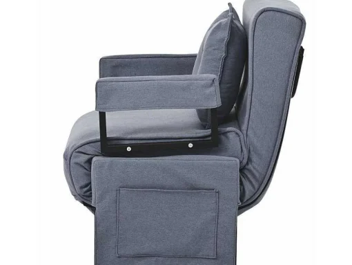 3-In-1 Converteerbare Fauteuil In Stof - Grijs