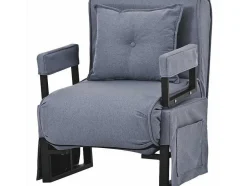3-In-1 Converteerbare Fauteuil In Stof - Grijs